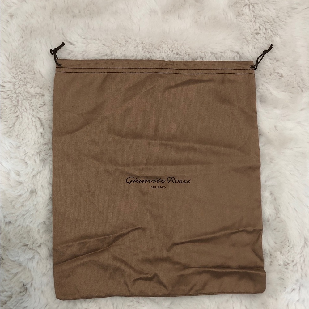 Gianvito Rossi Tan Drawstring Bag